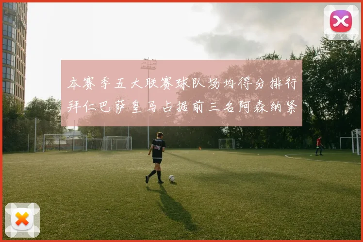 本赛季五大联赛球队场均得分排行拜仁巴萨皇马占据前三名阿森纳紧随其后位列第五